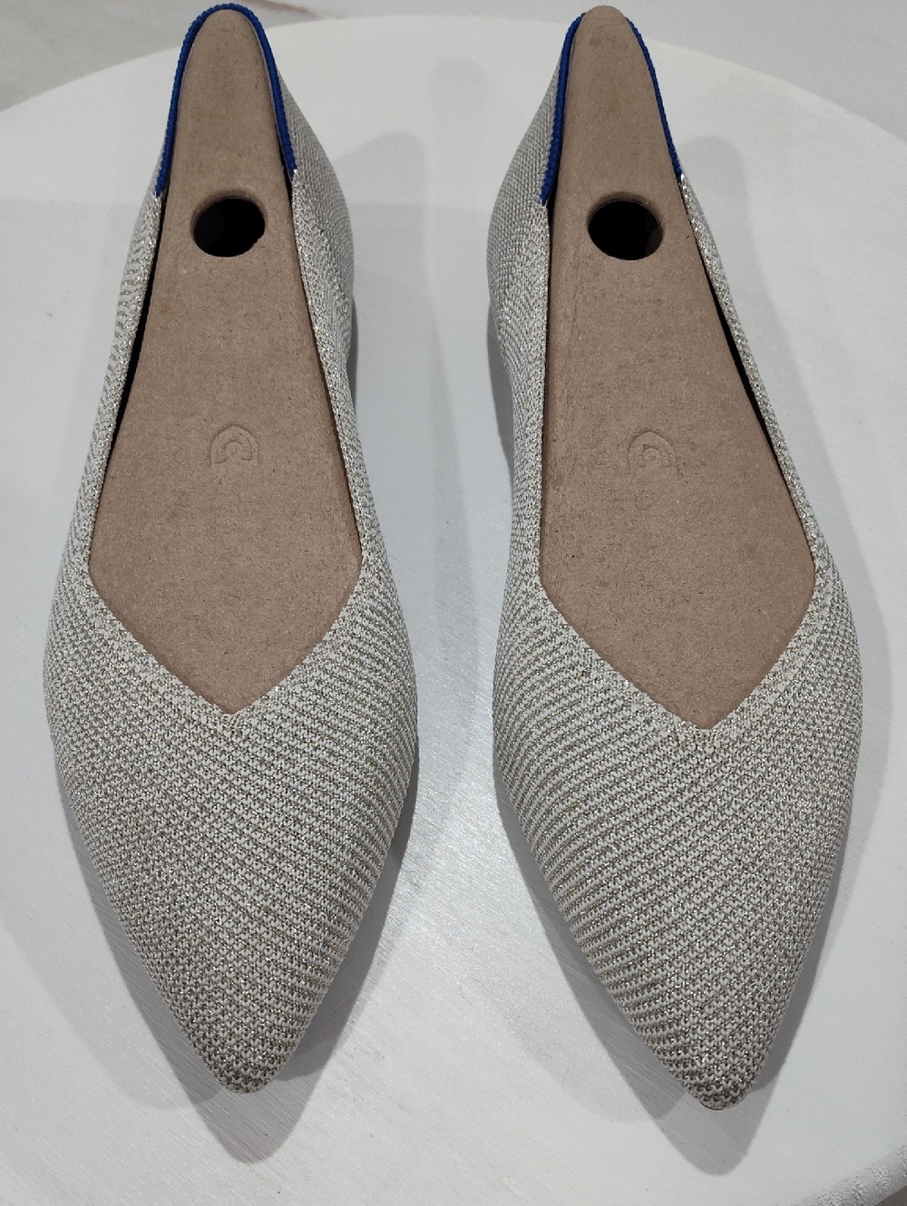 Rothy's The Point II Flats Diamond Twill In Size 9
